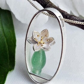 Designer-925-Silver-Vase-flower-pendant-necklace (2)